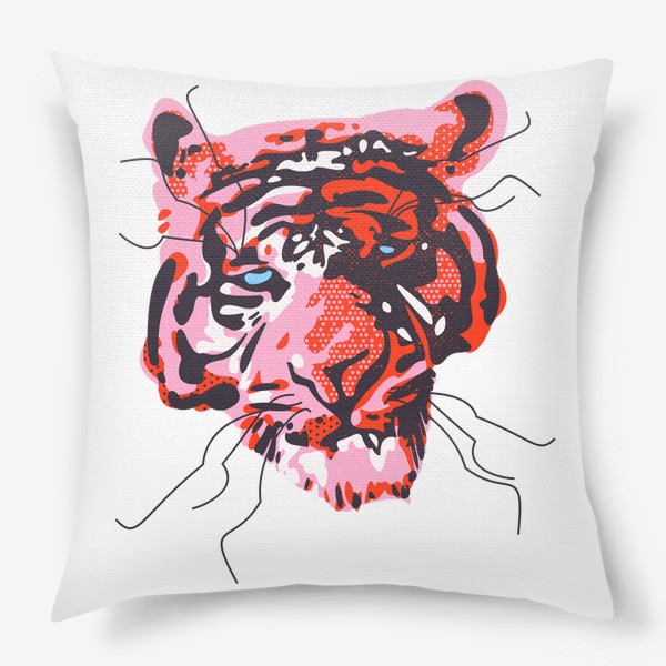 Подушка «Розовый тигр»