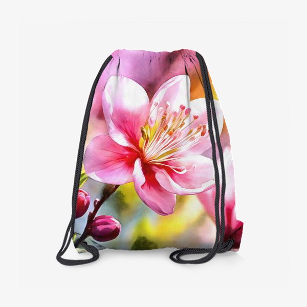 Рюкзак «Цветы сакуры акварель»