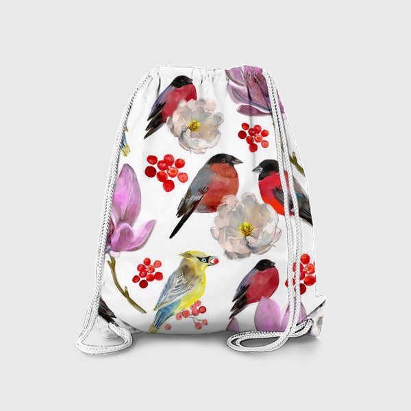 Рюкзак «цветы и птицы »