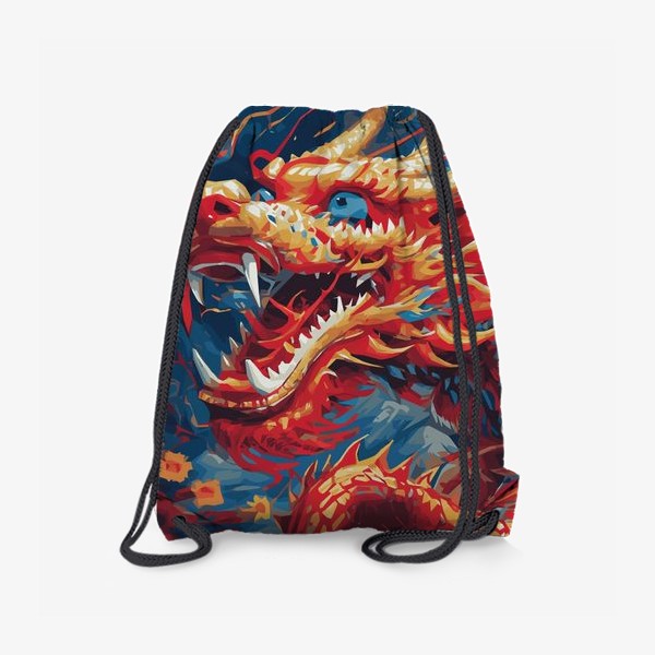 Рюкзак «дракон красный с синим»