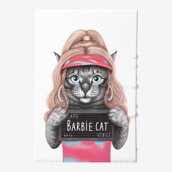 Полотенце «Барби кошка»