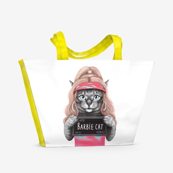 Пляжная сумка «Барби кошка»