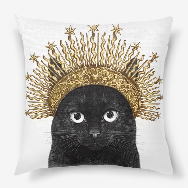 Подушка «Королева черных кошек»