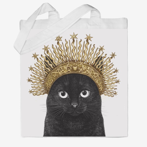 Сумка хб «Королева черных кошек»