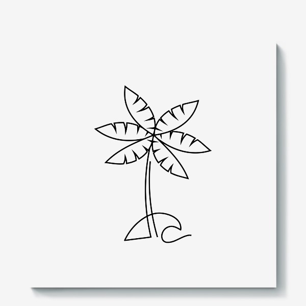 Холст «Лого пальма»