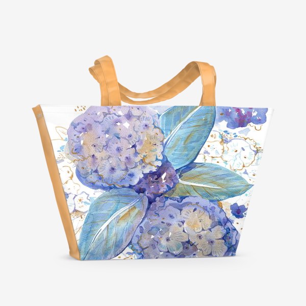 Пляжная сумка «Голубая гортензия»