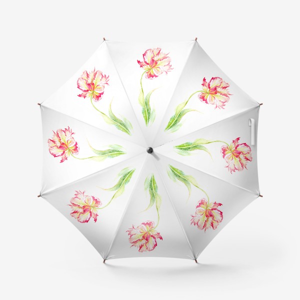 Зонт «Тюльпан акварель»