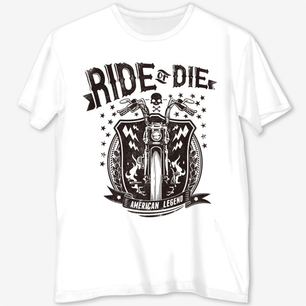 Футболка с полной запечаткой «Скачи или умри "Ride or Die"»