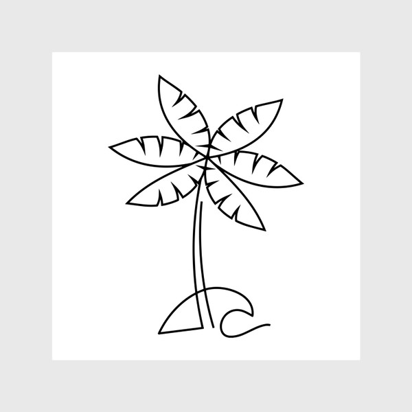 Шторы «Лого пальма»