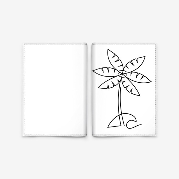 Обложка для паспорта «Лого пальма»