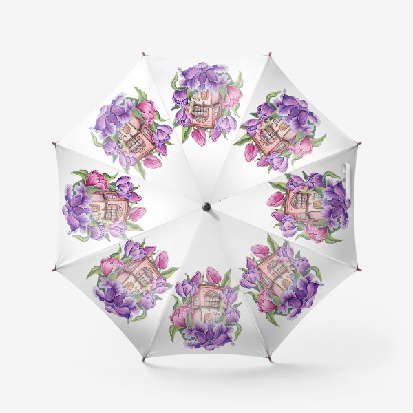 Зонт «Тюльпанный домик»
