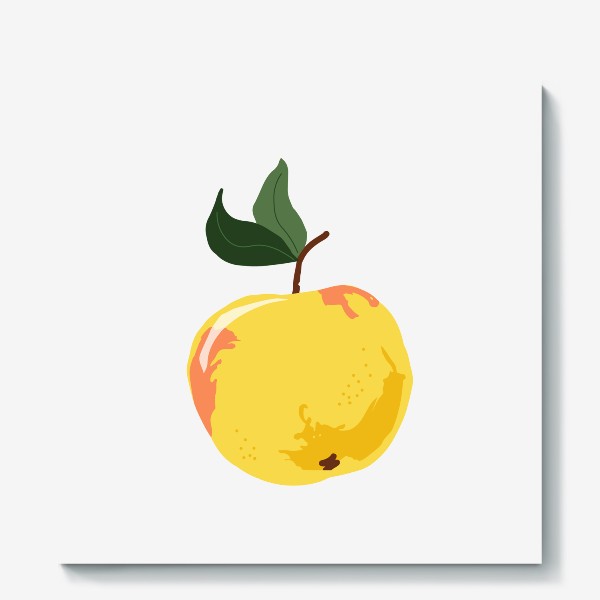 Холст «Желтое яблоко»