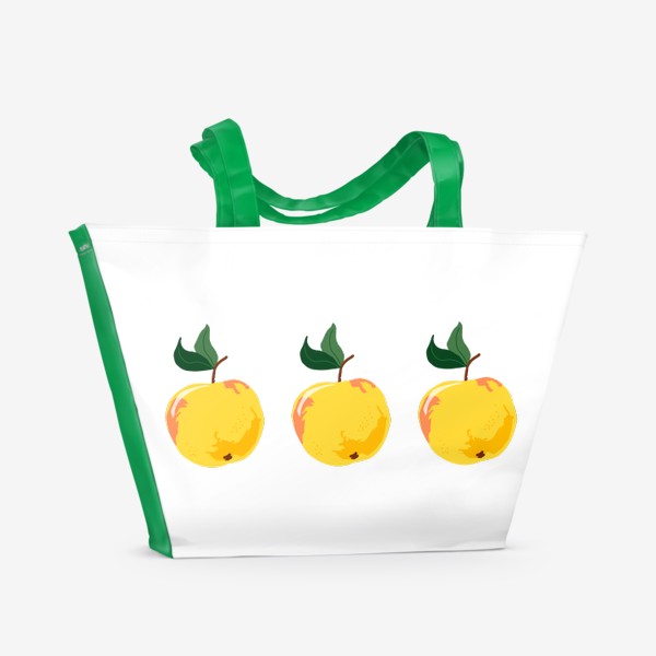 Пляжная сумка «Три желтых яблока»