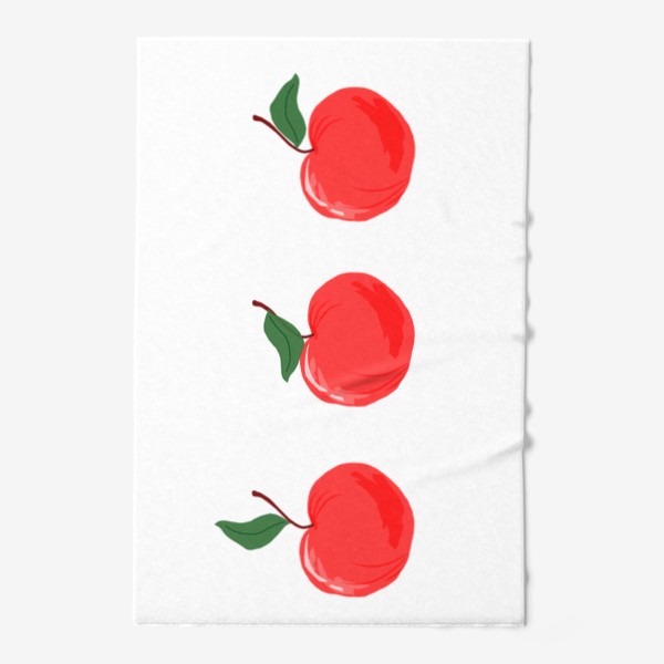 Полотенце «Три красных яблока»