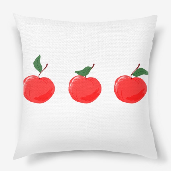 Подушка «Три красных яблока»