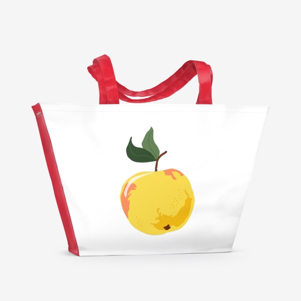 Пляжная сумка «Желтое яблоко»