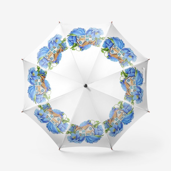 Зонт «Маковый домик»