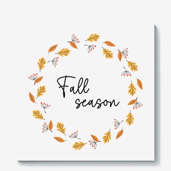 Холст «Осенний венок. Fall season»