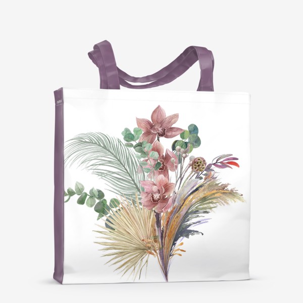 Сумка-шоппер «Орхидея и сухоцветы»