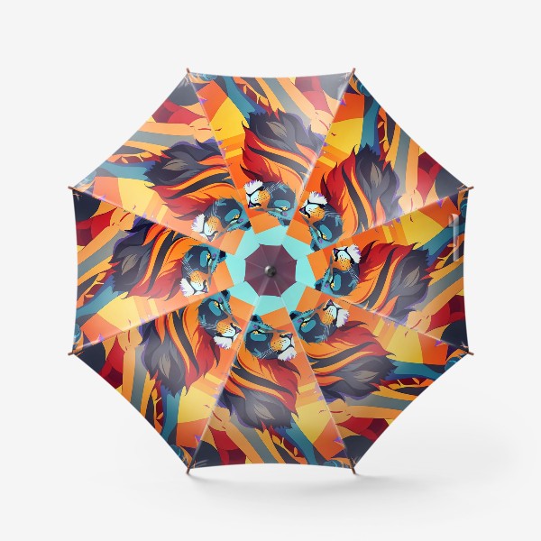 Зонт «Лев в абстрактном стиле»