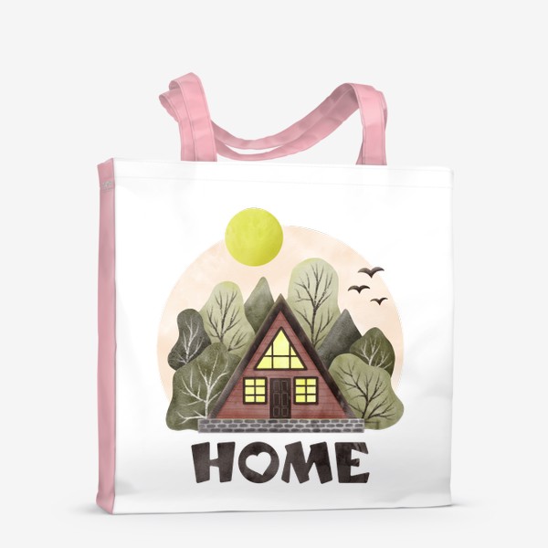 Сумка-шоппер «Милый домик в лесу»