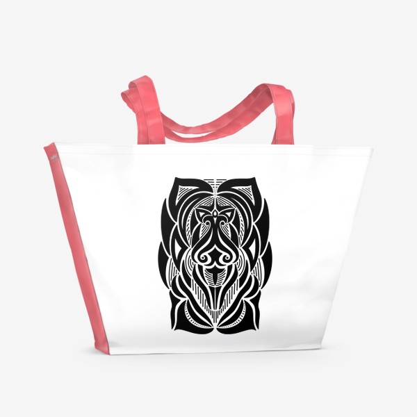 Пляжная сумка «Abstract Tribal Mask»
