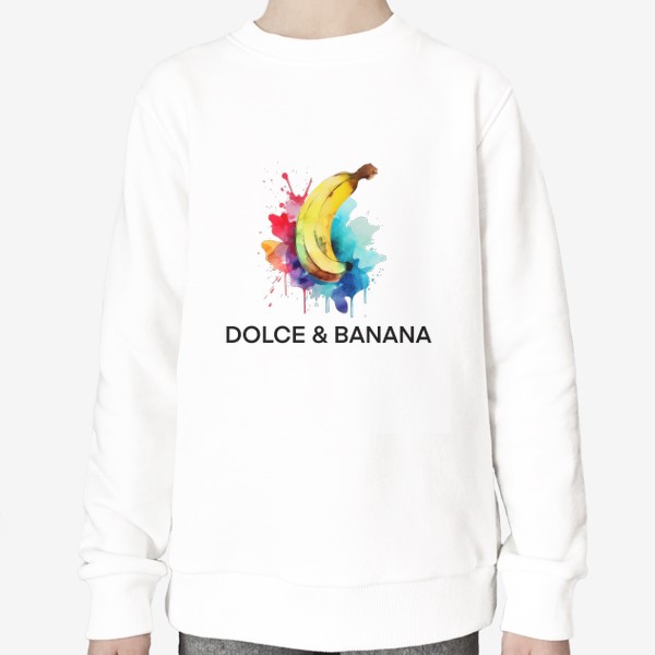 Свитшот «Dolce and Banana watercolor»