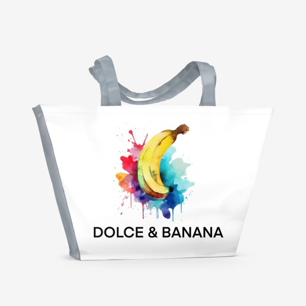 Пляжная сумка &laquo;Dolce and Banana watercolor&raquo;