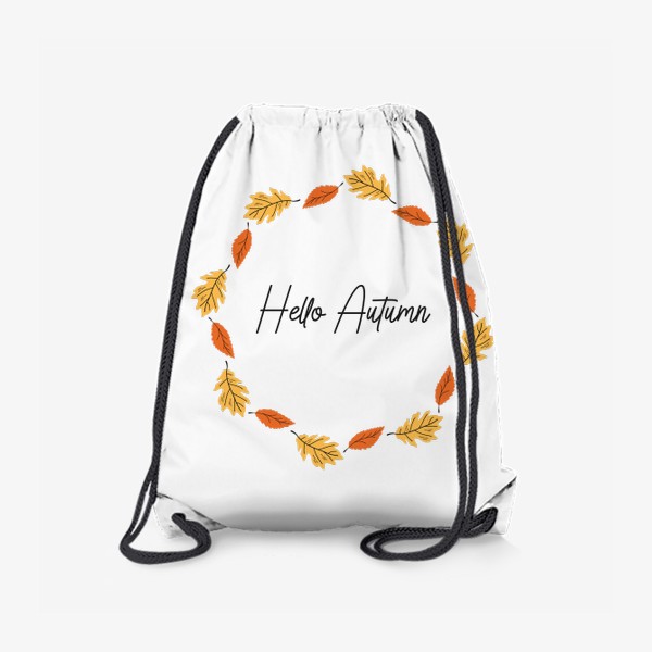 Рюкзак «Венок из осенних листьев. Hello Autumn.»