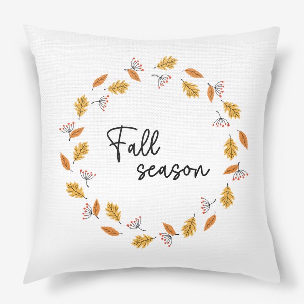 Подушка «Осенний венок. Fall season»