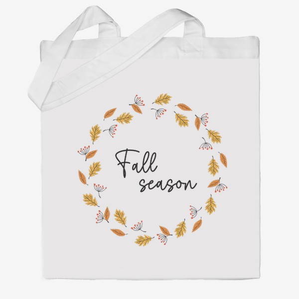 Сумка хб «Осенний венок. Fall season»