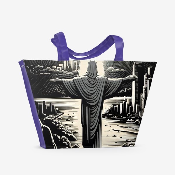Пляжная сумка «Статуя Христа-Искупителя»