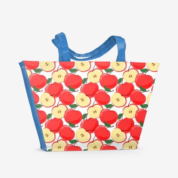 Пляжная сумка &laquo;Красные яблоки&raquo;