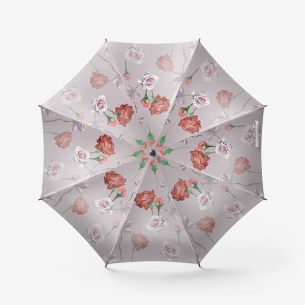 Зонт «патерн с розами»