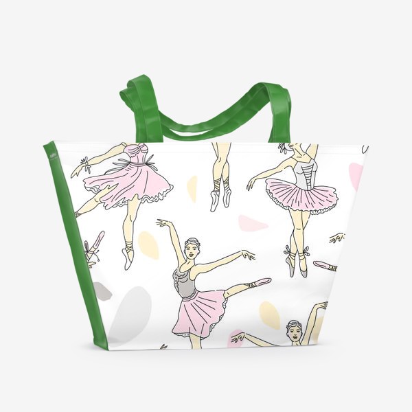 Пляжная сумка «Паттерн балет.»