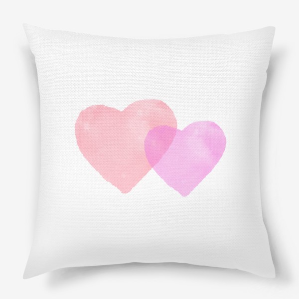 Подушка «Два сердца - символ любви на 14 февраля»