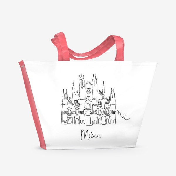 Пляжная сумка «Дуомо. Символ Милана»