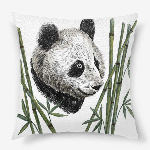 Подушка «Панда среди бамбука»