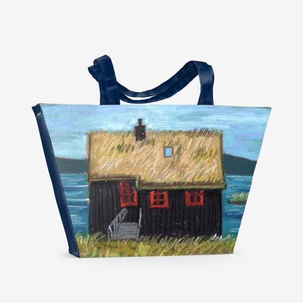 Пляжная сумка «Дом на острове»