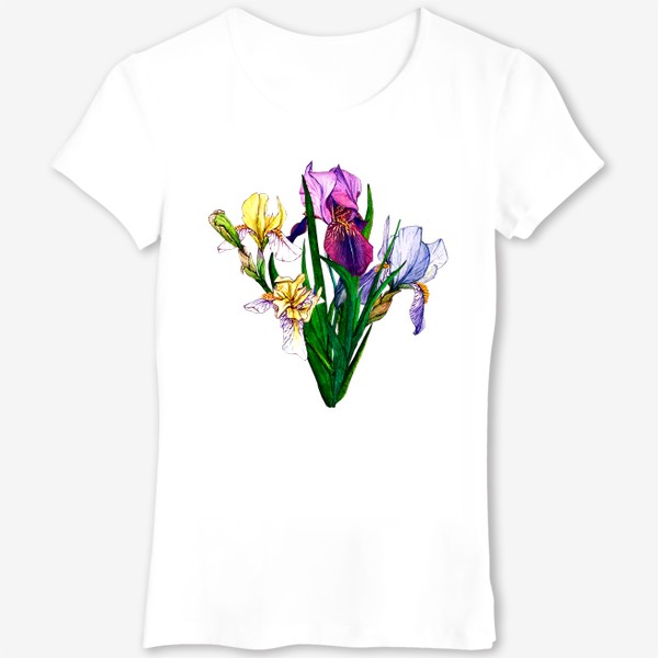 Футболка «Watercolor irises»