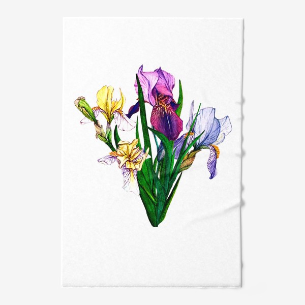 Полотенце «Watercolor irises»