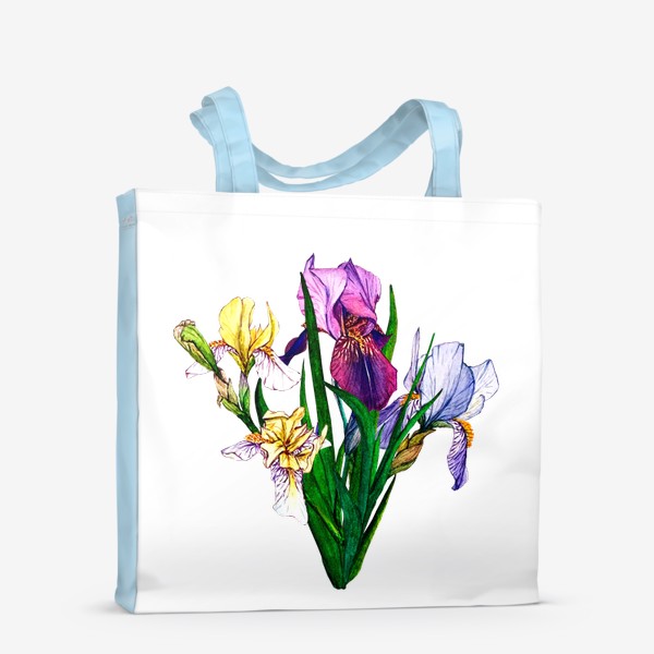 Сумка-шоппер «Watercolor irises»