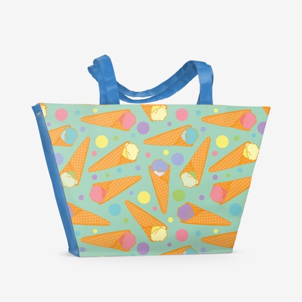 Пляжная сумка «Разноцветное мороженое»