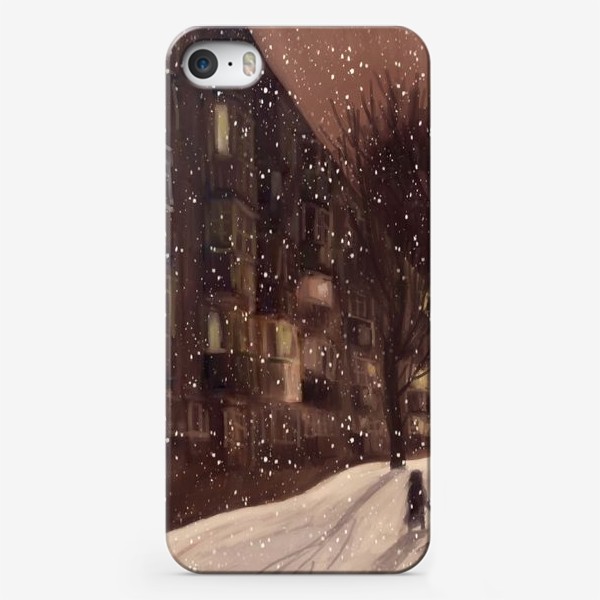 Чехол iPhone «Городской зимний пейзаж»