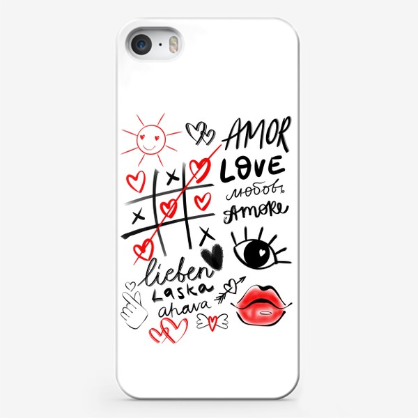 Чехол iPhone «Граффити про любовь »