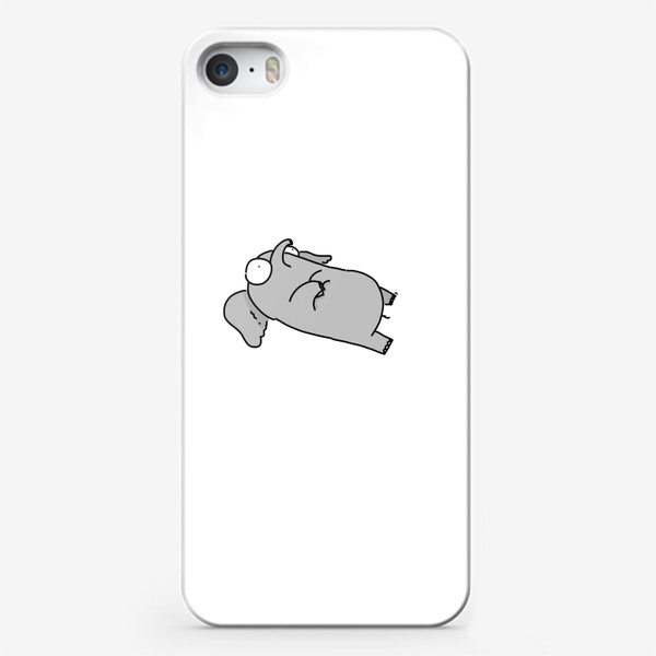Чехол iPhone «Грустный слон, познавший тяжесть бытия »