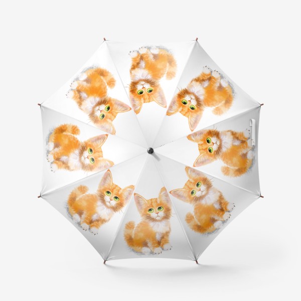 Зонт «Оранжевый Котик-Пушистик»