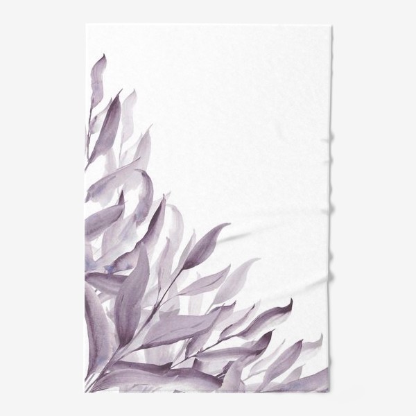 Полотенце «Фиолетовые листья»