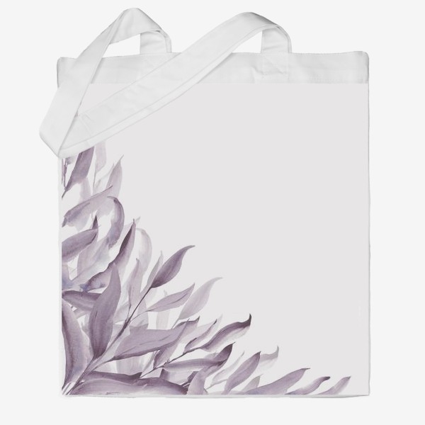 Сумка хб «Фиолетовые листья»