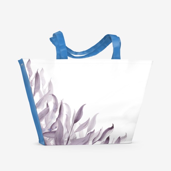 Пляжная сумка &laquo;Фиолетовые листья&raquo;